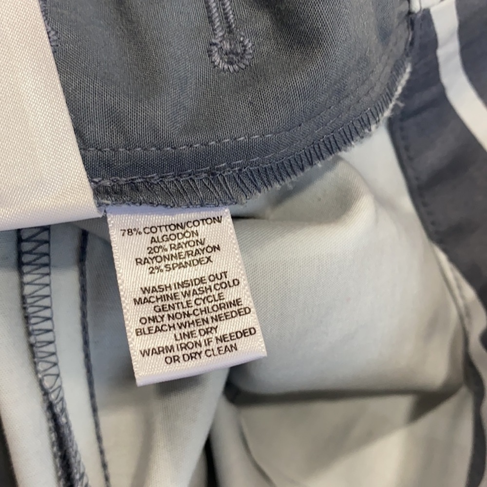 Loft Striped Sailor Riviera Gray Shorts 4 - Picture 6 of 9